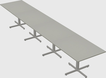 Table with metal base
