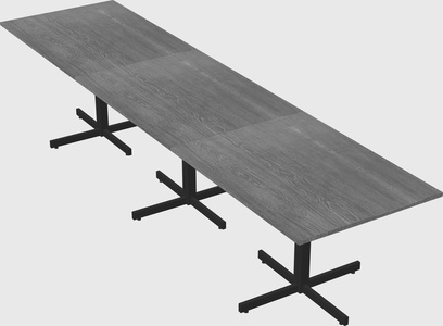 Table with metal base
