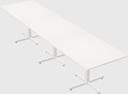 Table with metal base