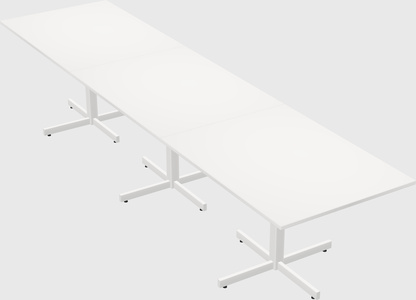 Table with metal base