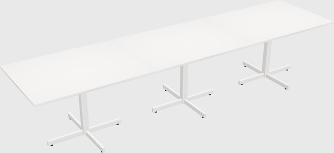 Table with metal base