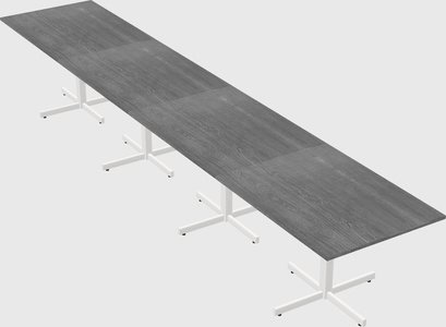 Table with metal base