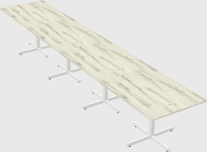 Table with metal base