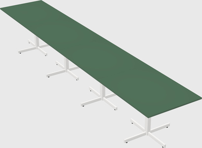 Table with metal base