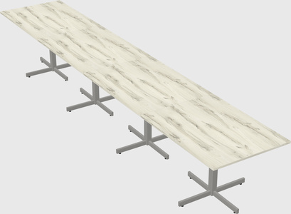 Table with metal base
