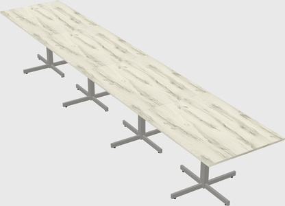 Table with metal base