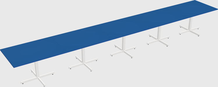 Table with metal base