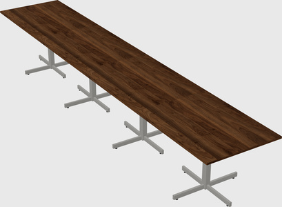 Table with metal base
