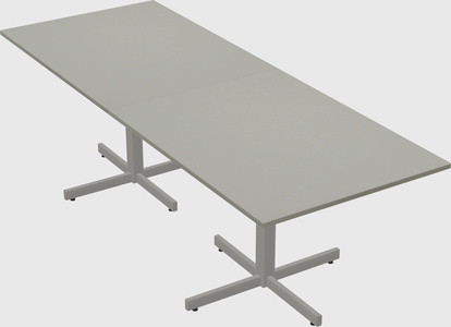 Table with metal base