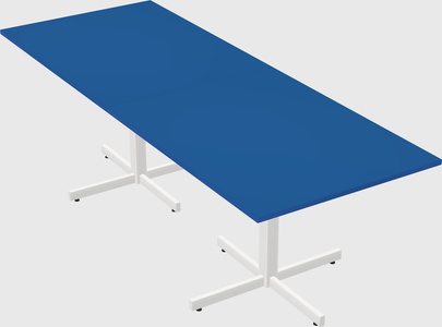 Table with metal base