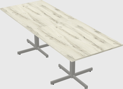 Table with metal base