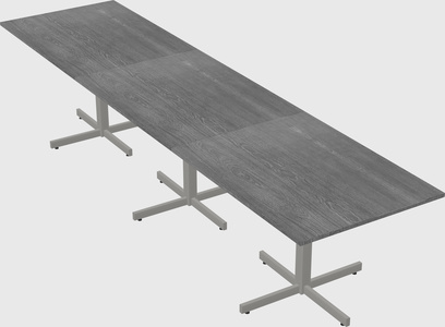 Table with metal base