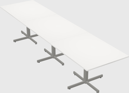 Table with metal base