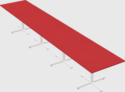 Table with metal base