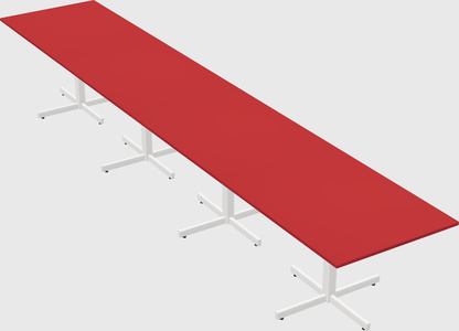 Table with metal base