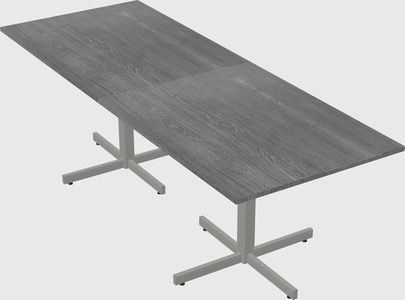 Table with metal base