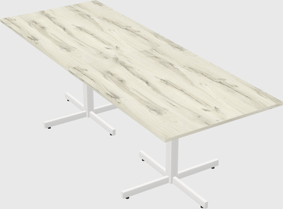 Table with metal base