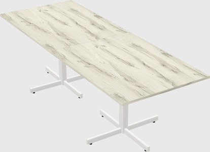 Table with metal base