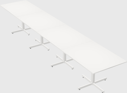 Table with metal base