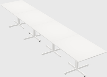 Table with metal base