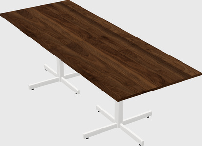 Table with metal base