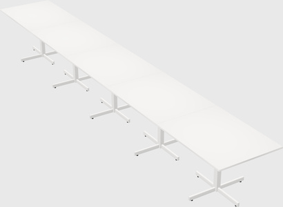 Table with metal base