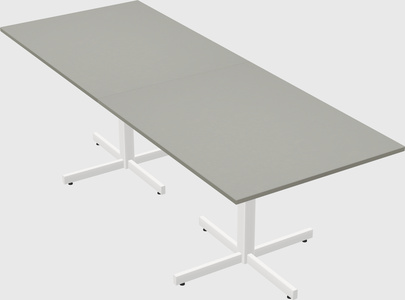 Table with metal base