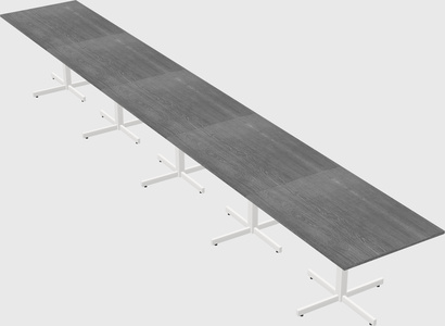 Table with metal base