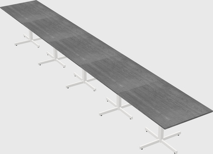 Table with metal base