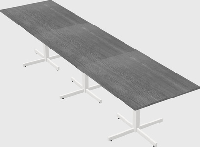 Table with metal base