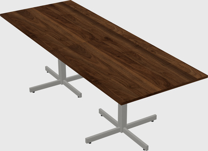 Table with metal base