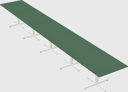 Table with metal base