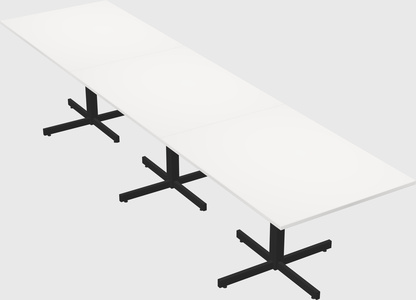 Table with metal base