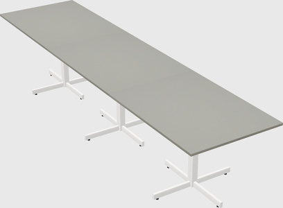 Table with metal base