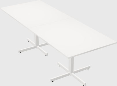 Table with metal base
