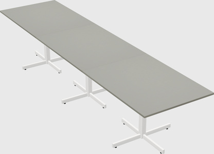 Table with metal base