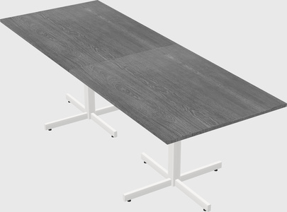 Table with metal base