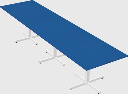 Table with metal base
