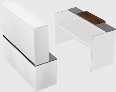 Modular reception desk
