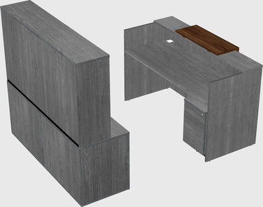 Comptoir d'accueil modulable
