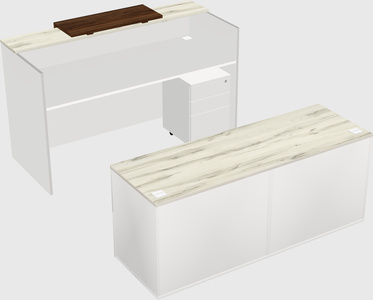 Modular reception desk