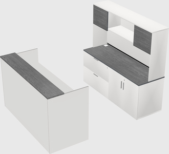 Modular reception desk
