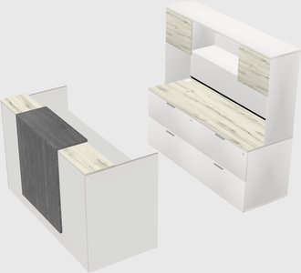 Modular reception desk