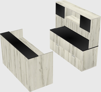 Comptoir d'accueil modulable