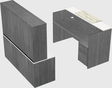 Comptoir d'accueil modulable