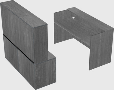 Comptoir d'accueil modulable