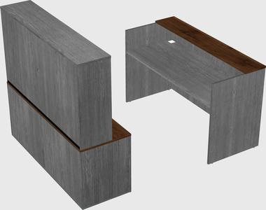 Comptoir d'accueil modulable