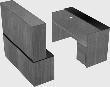 Comptoir d'accueil modulable