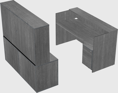 Comptoir d'accueil modulable