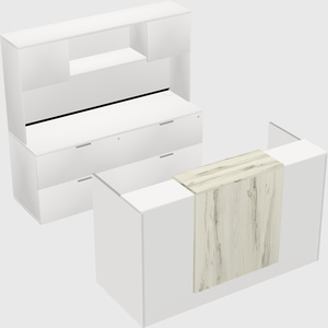 Comptoir d'accueil modulable